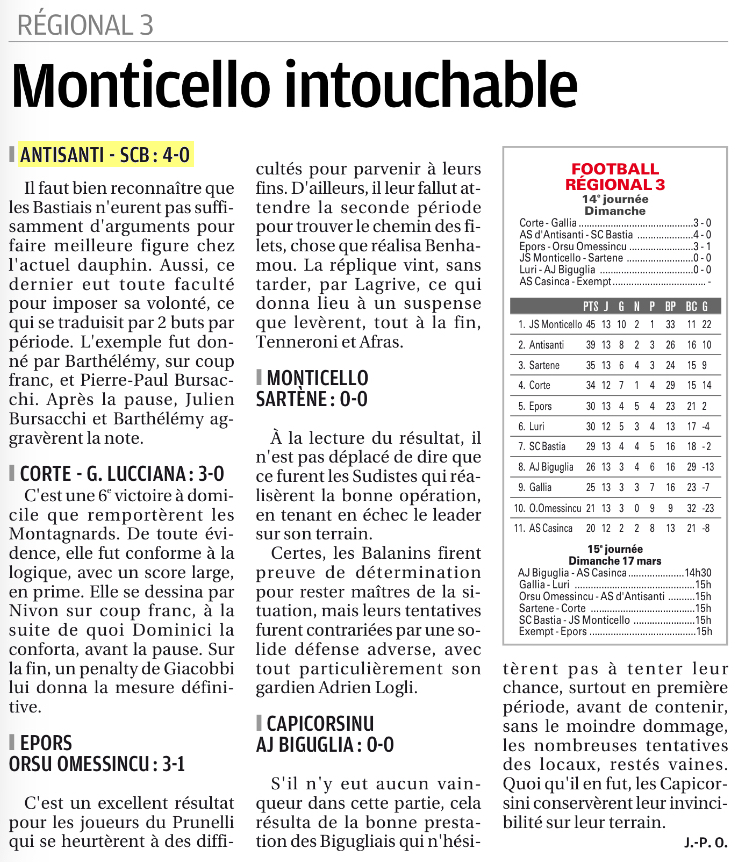 Article CM du 04/03/2019 J14