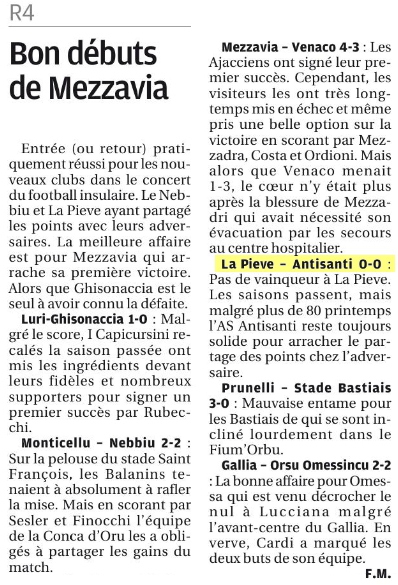 Article CM du 06/09/2017 J1
