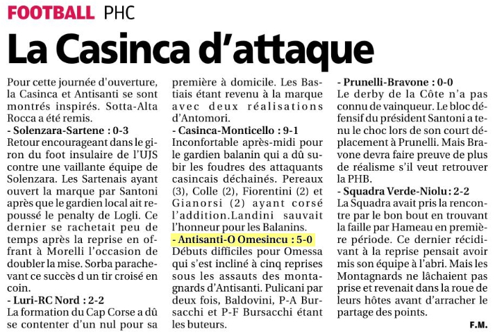 Article CM du 06/10/2015 J1