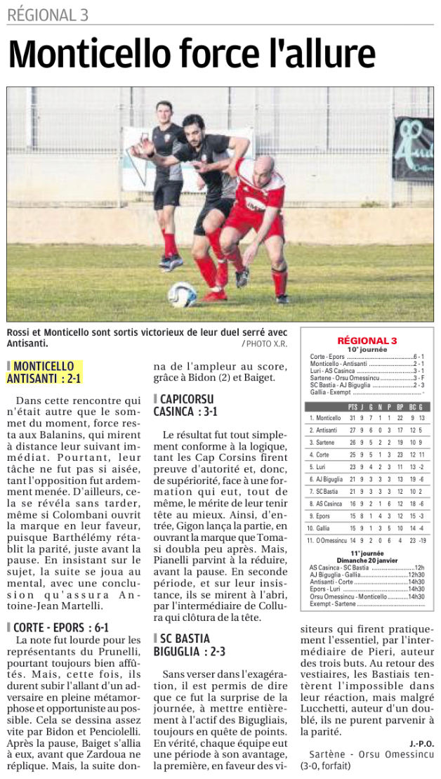 Article CM du 14/01/2019 J10