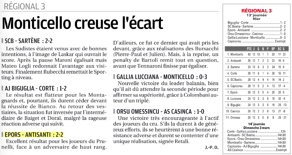 Article CM du 18/02/2019 J13