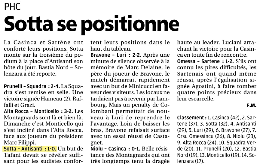 Article CM du 26/01/2016 J11