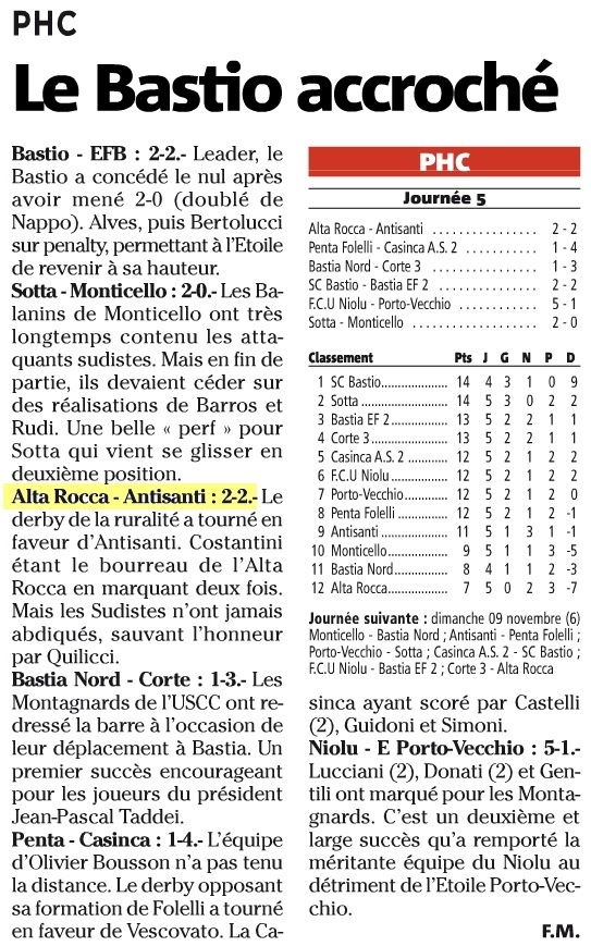 Article CM du 04/11/2014 J5