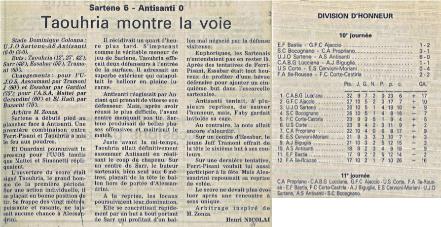 Saison 1996 1997 j10