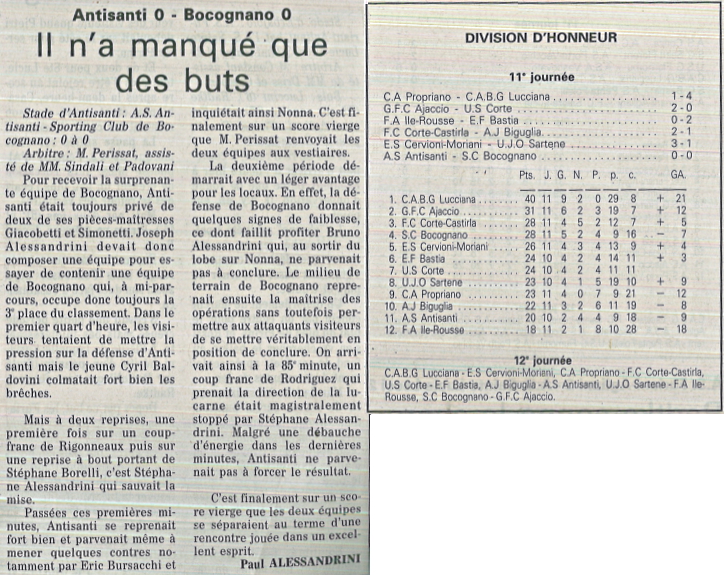Saison 1996 1997 j11