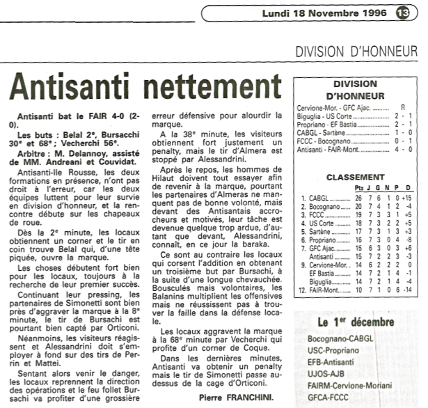 Saison 1996 1997 j7 2