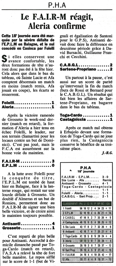 Saison 1998 1999 09