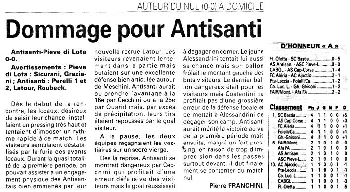 Saison 2000 2001 01