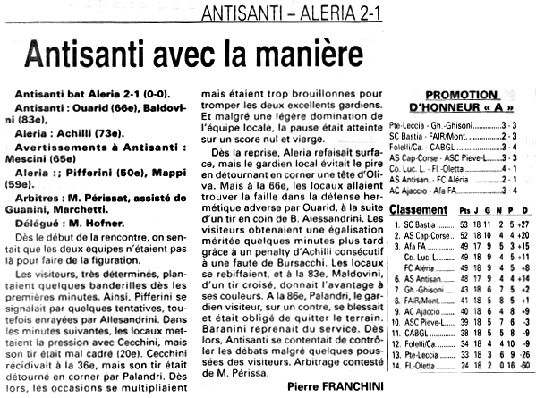 Saison 2000 2001 16