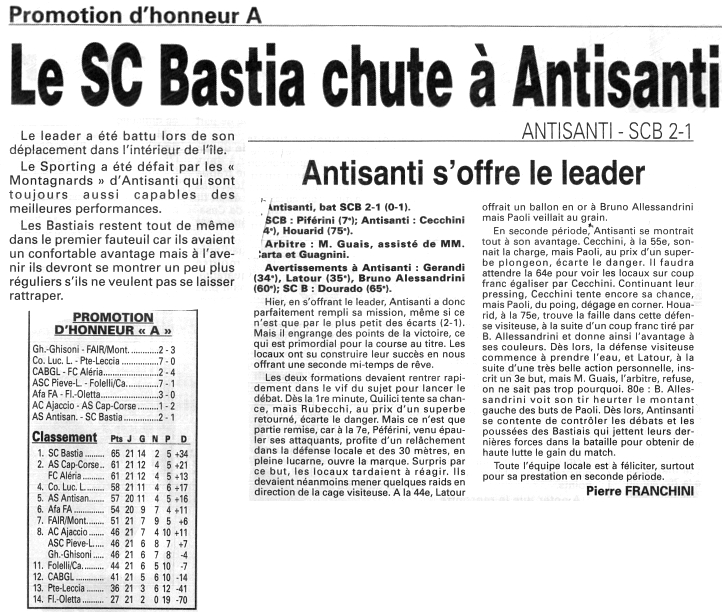 Saison 2000 2001 18