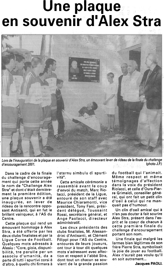 Saison 2000 2001 32 challenge