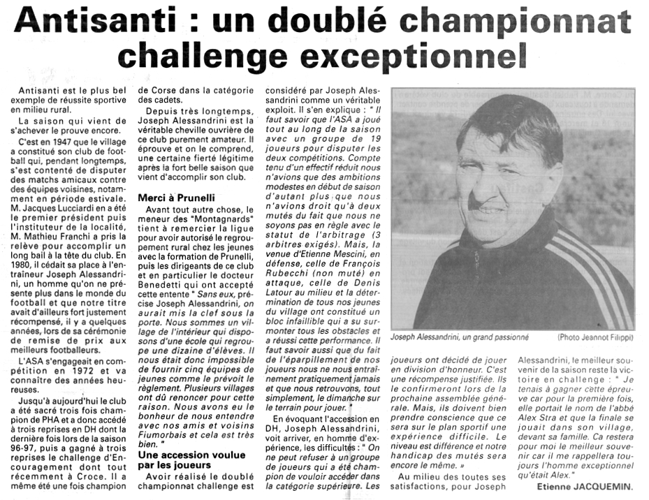 Saison 2000 2001 33